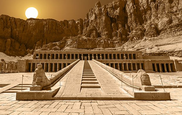 Valley of the Kings golden cliffs